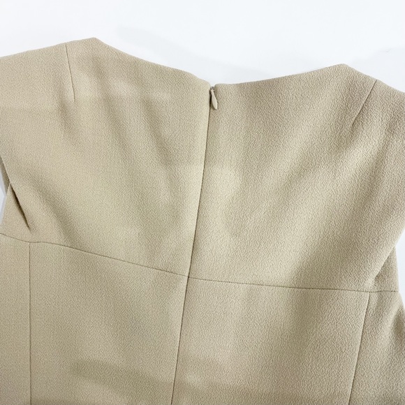 MICHAEL KORS COLLECTION Stretch Boucle Sheath Dress w/ Metallic Gold Belt Size 2 - Picture 7 of 15